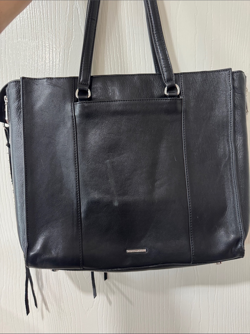 Rebecca Minkoff Black Leather Tote Bag